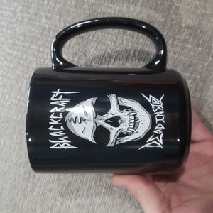 Blackcraft Cult Dead Inside Black Coffee Mug Halloween Mugs Spooky Skulls